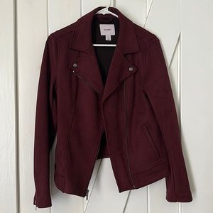 Old navy faux suede moto jacket